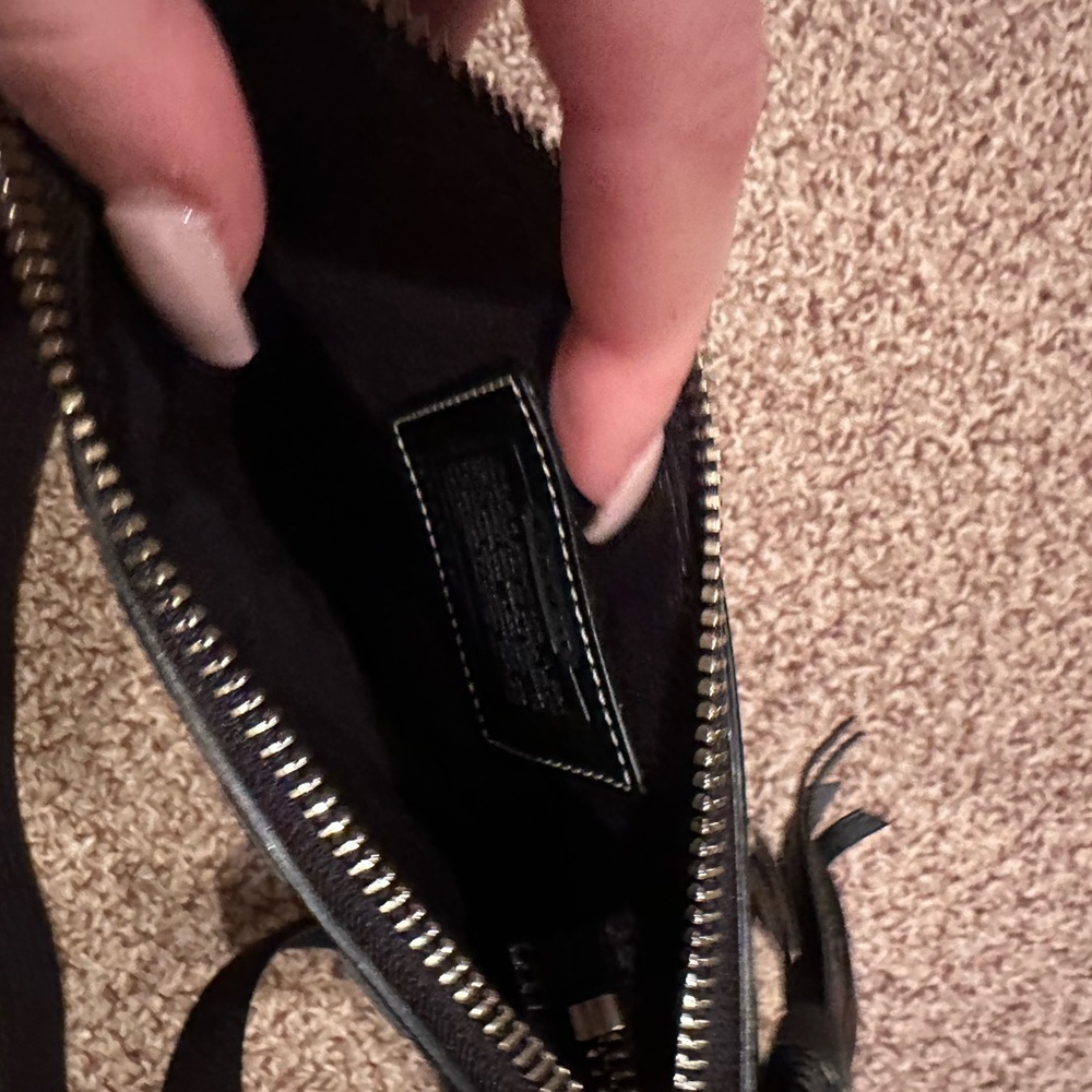 Coach Signature Black Python Embossed Purse - Picture 7 of 8